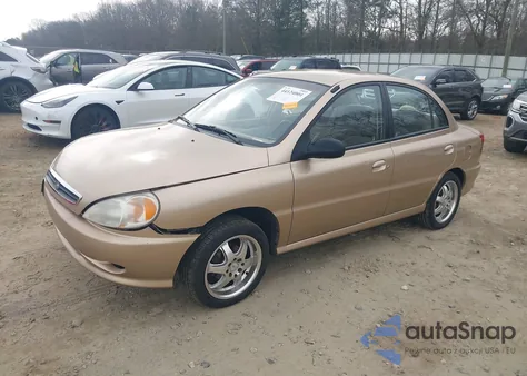 2001 Kia Rio z USA, uszkodzony, nr VIN KNADC123X16014652